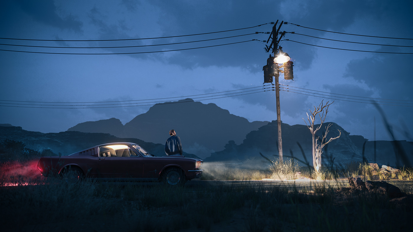 Mustang '65，Ford Motor，Red Mustang，