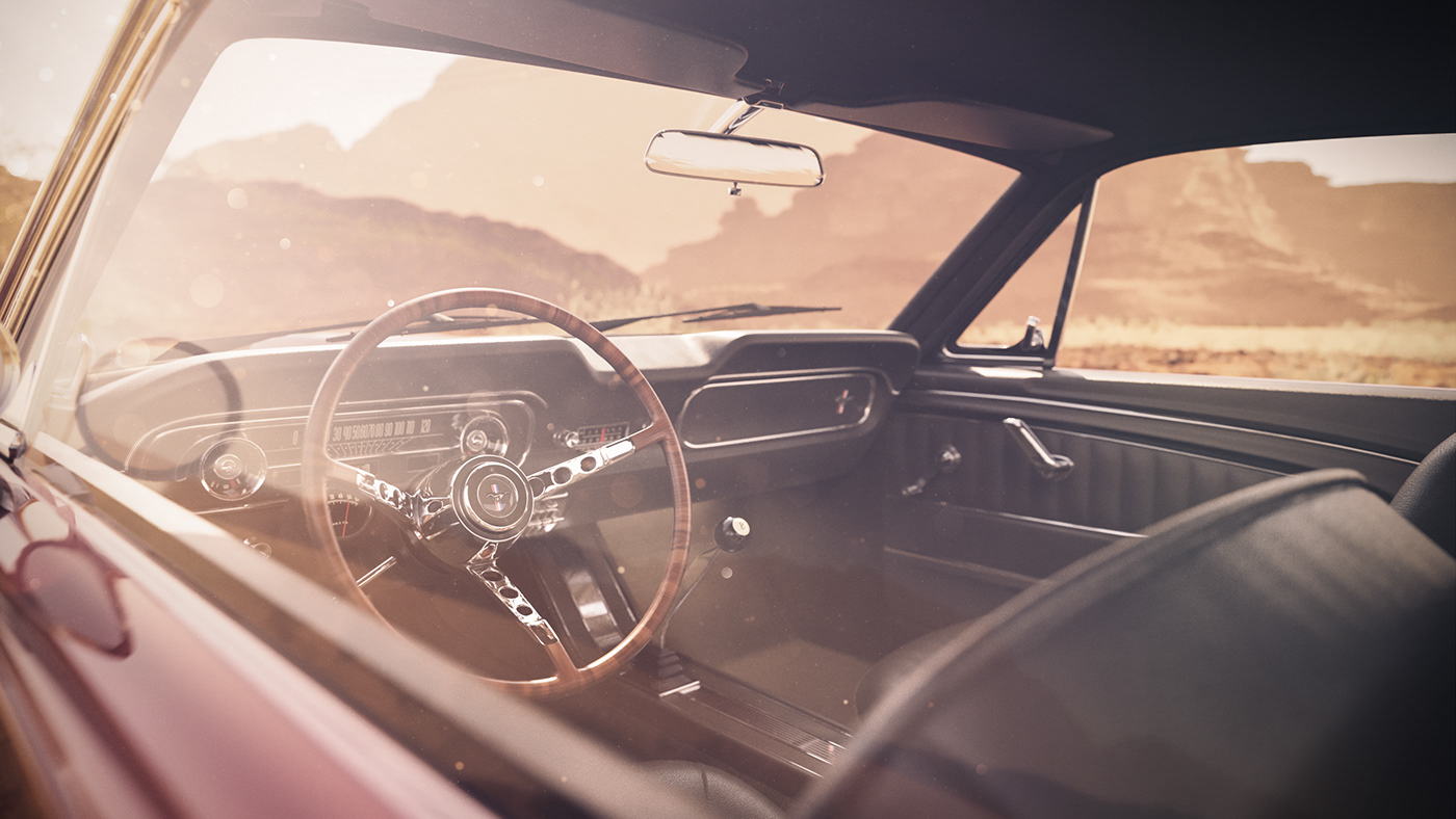 Mustang '65，Ford Motor，Red Mustang，