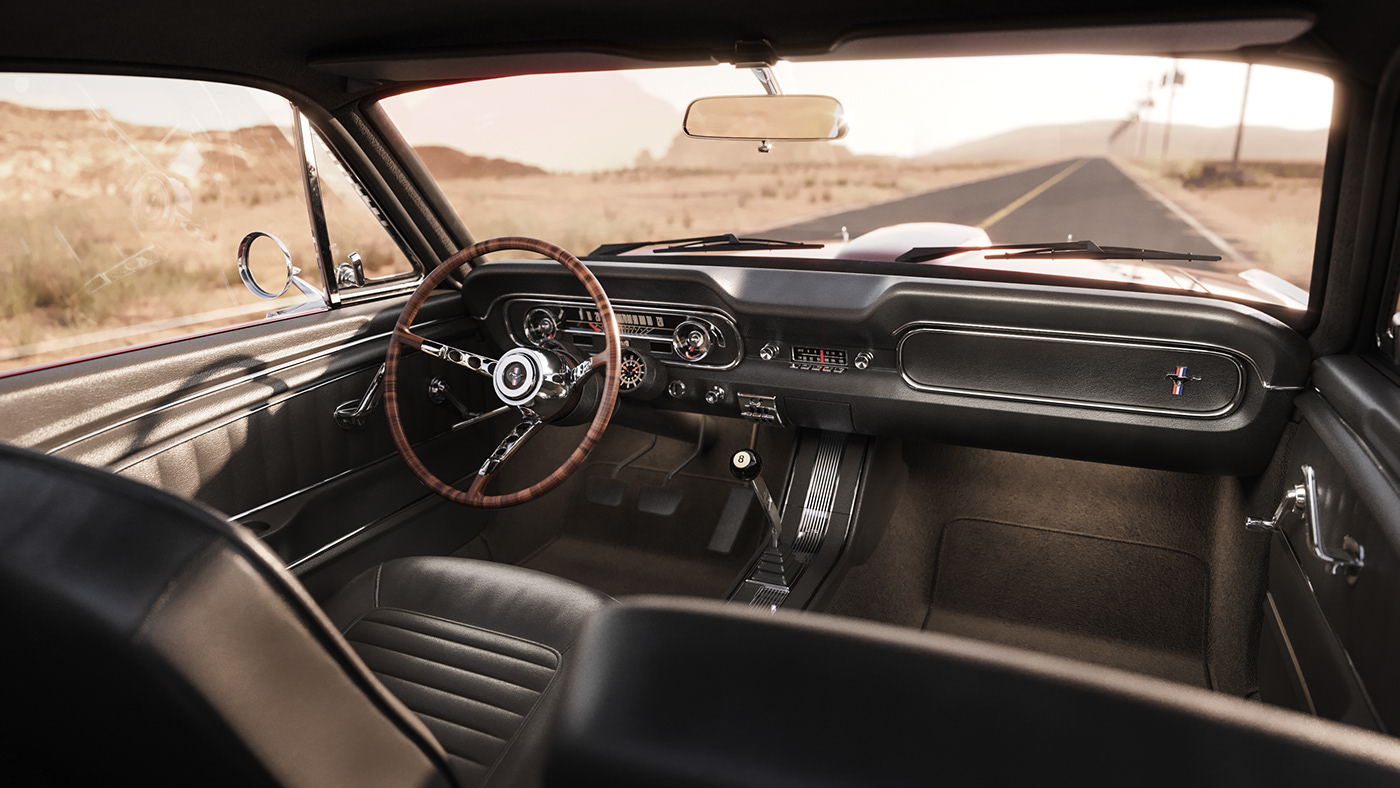 Mustang '65，Ford Motor，Red Mustang，