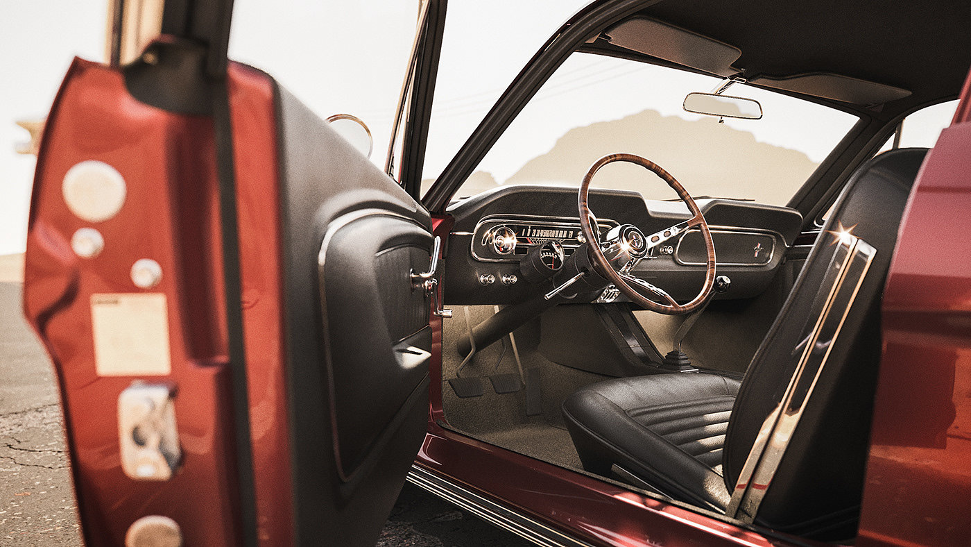 Mustang '65，Ford Motor，Red Mustang，