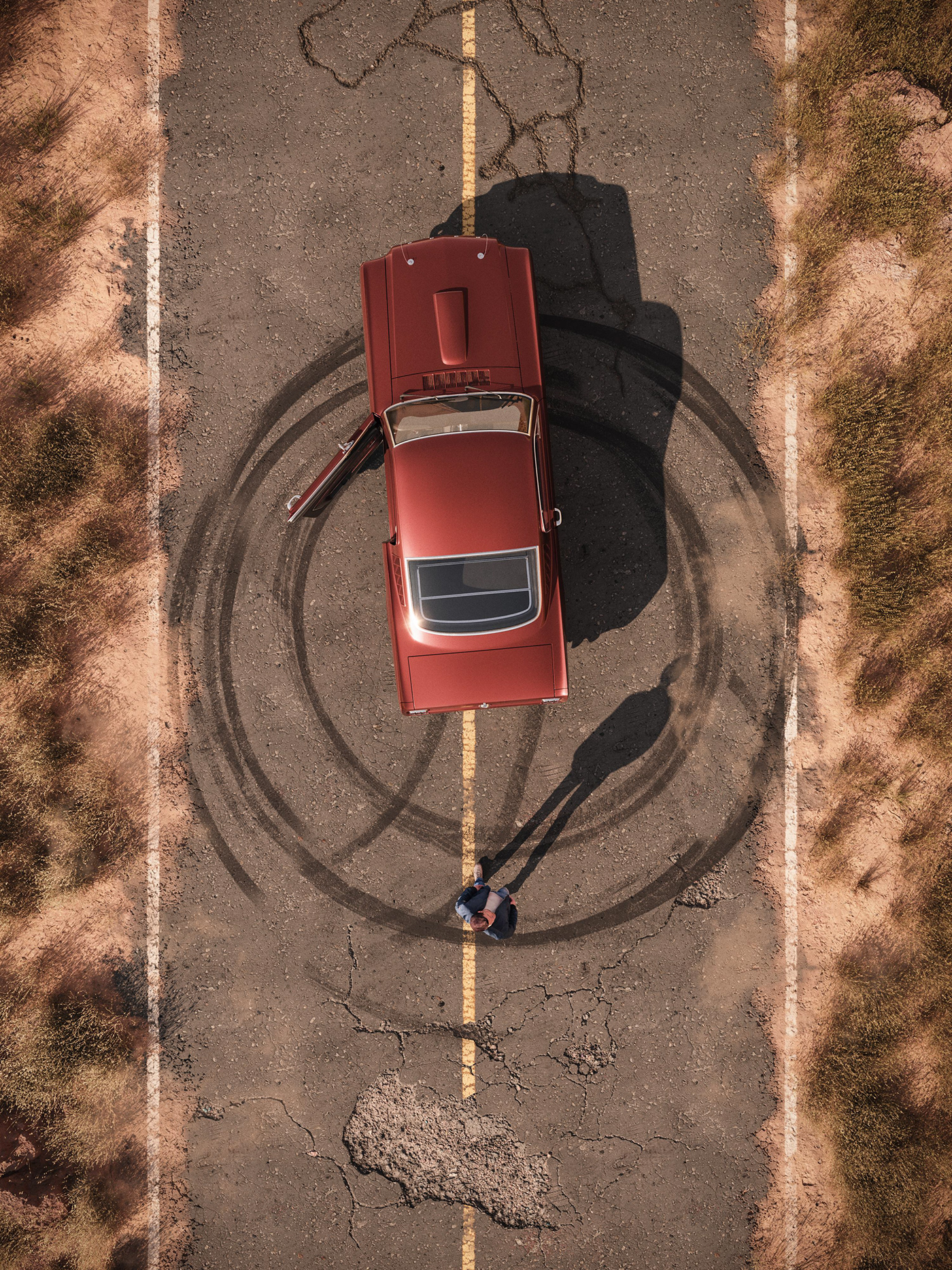 Mustang '65，Ford Motor，Red Mustang，