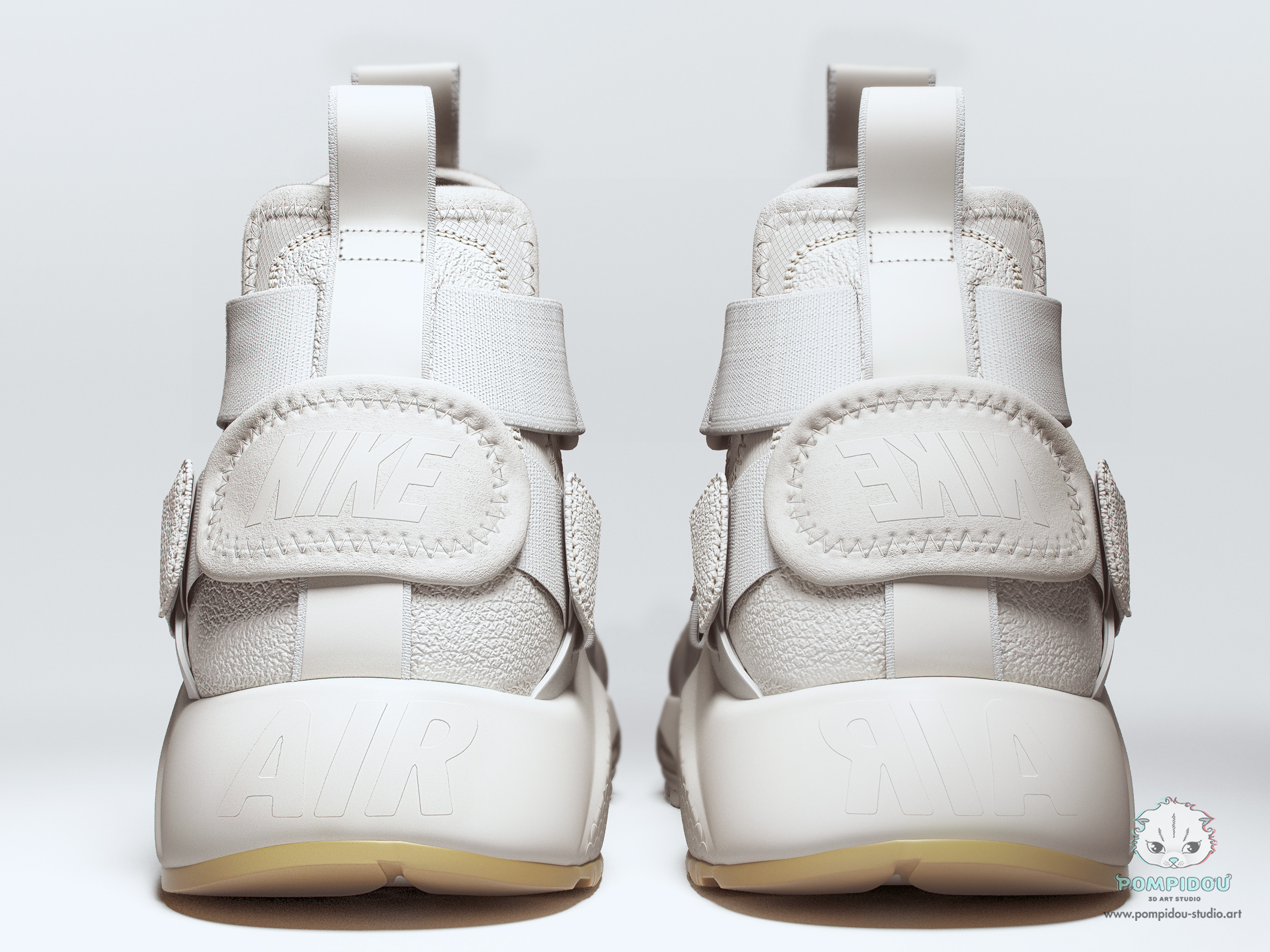 Nike shoes，3D modeling，