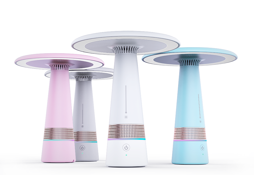Air purification, desk lamp, home, office，