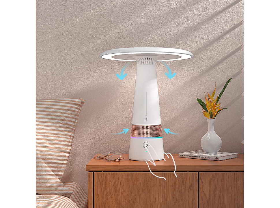 Air purification, desk lamp, home, office，