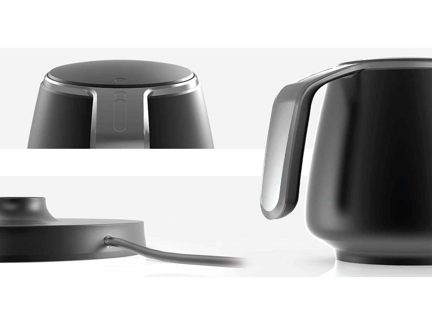 Electric kettle，product design，household electrical appliances，Geometric form，Gradual change，