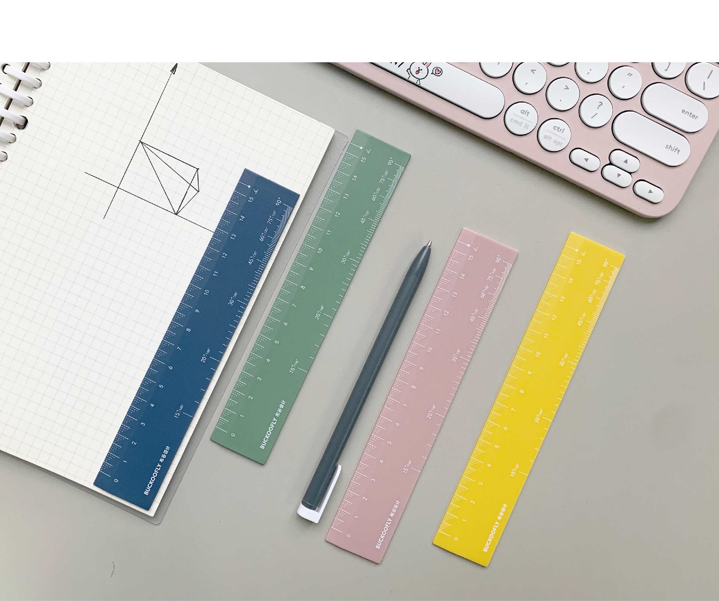 Angle ruler，Original design，Office products，Student supplies，Cuckoo design，2022 red dot award works，