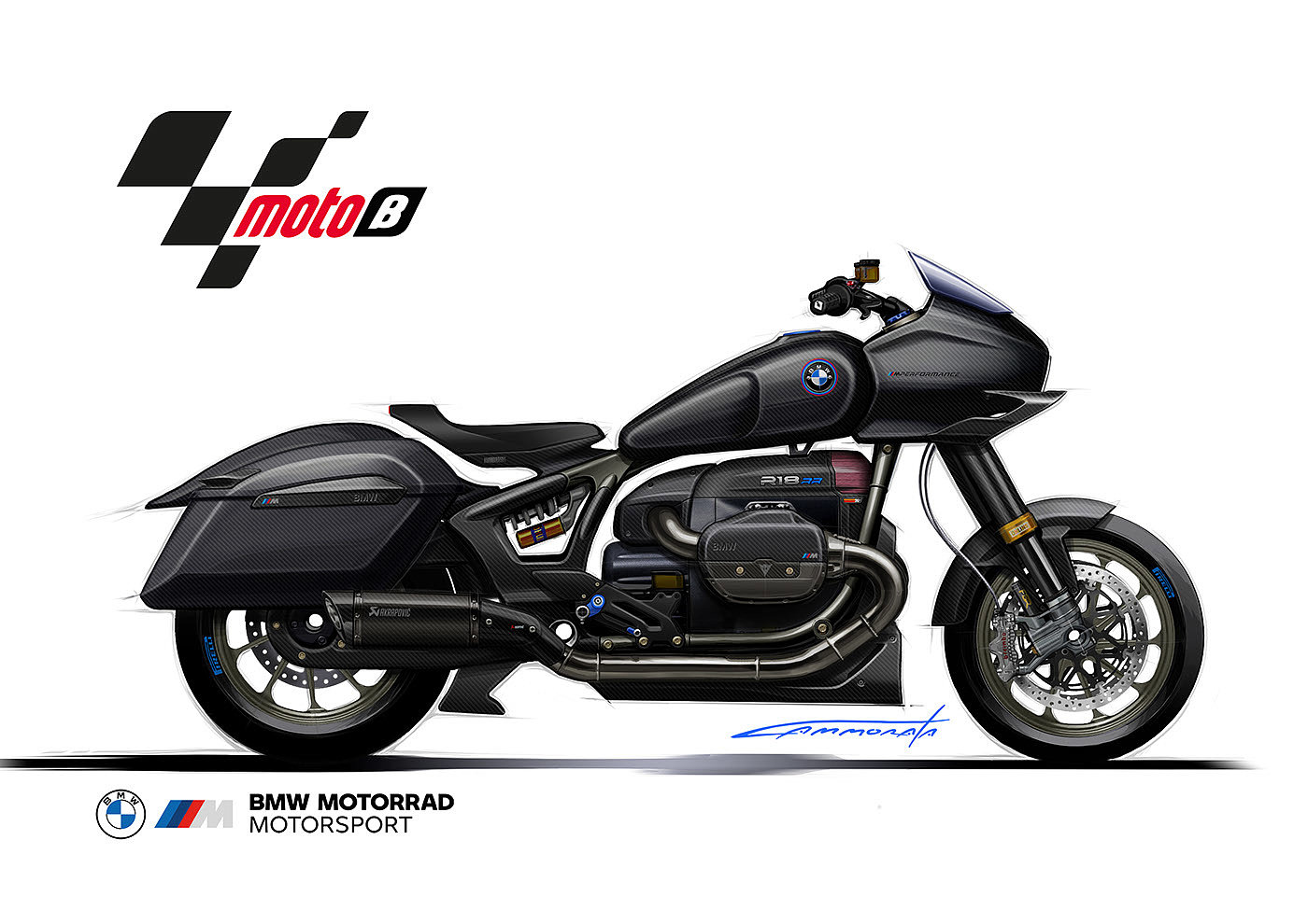 motorcycle，bmw，R18 Race Bagger，