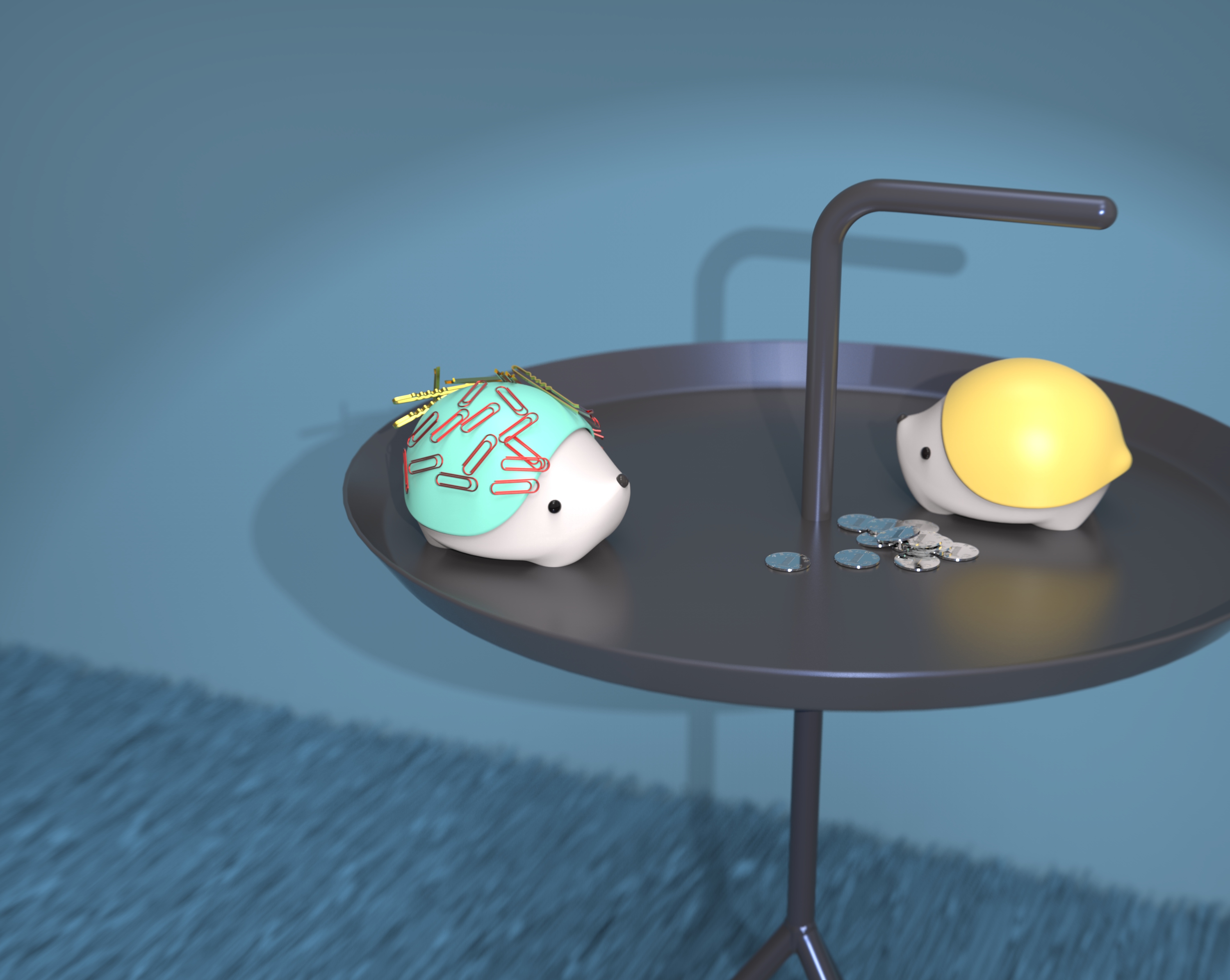 Desk storage，Pin storage，Cosmetic storage，Hedgehog storage box，Magnetic absorption storage，bionics，lovely，