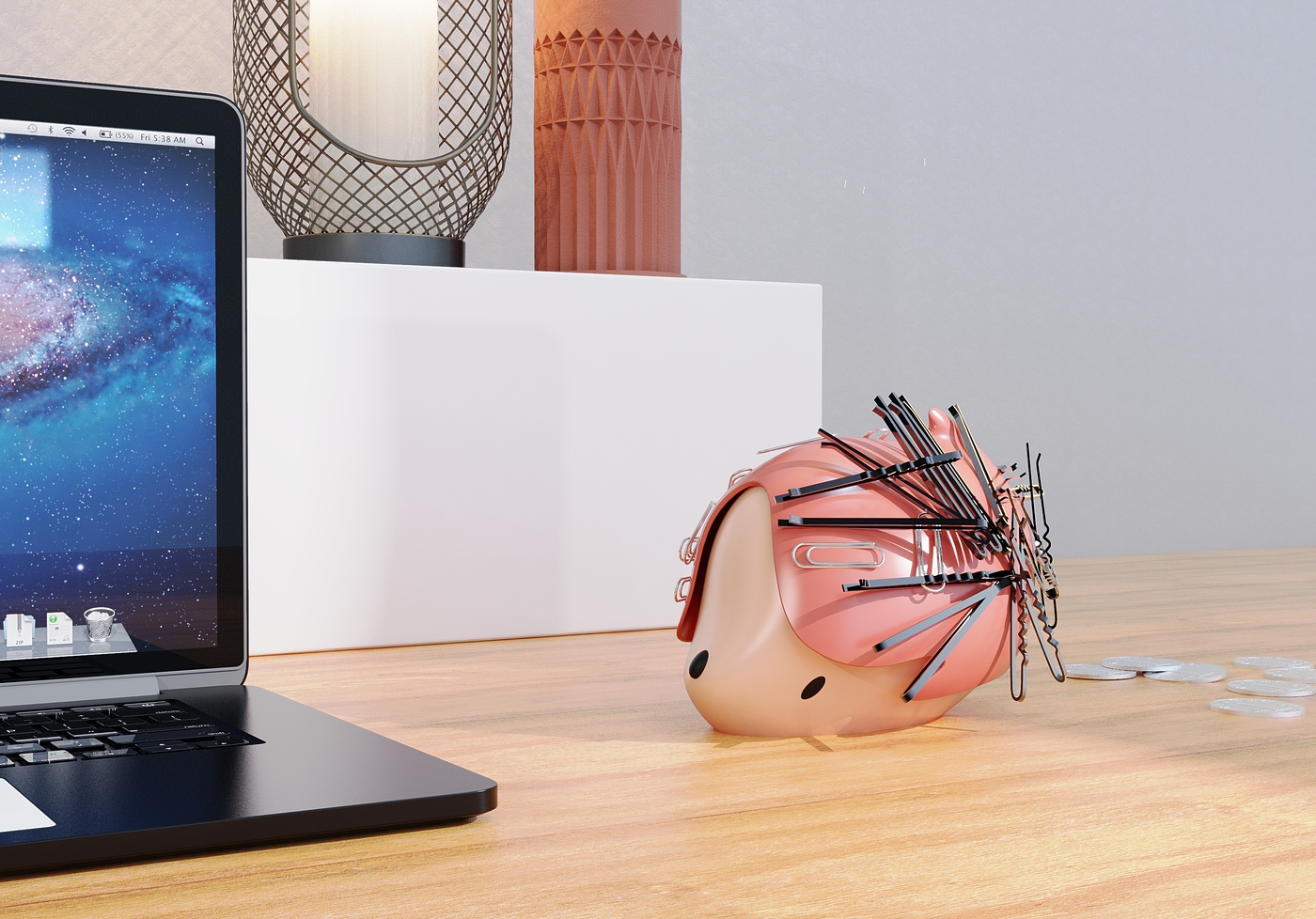 Desk storage，Pin storage，Cosmetic storage，Hedgehog storage box，Magnetic absorption storage，bionics，lovely，