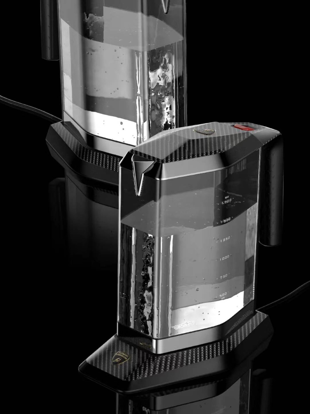 Home appliance design, electric kettle, Lamborghini,，