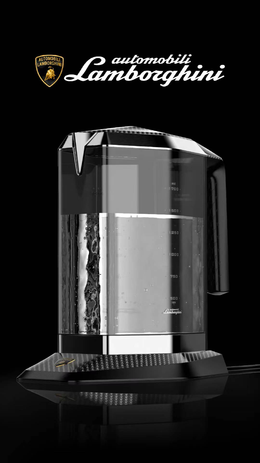 Home appliance design, electric kettle, Lamborghini,，