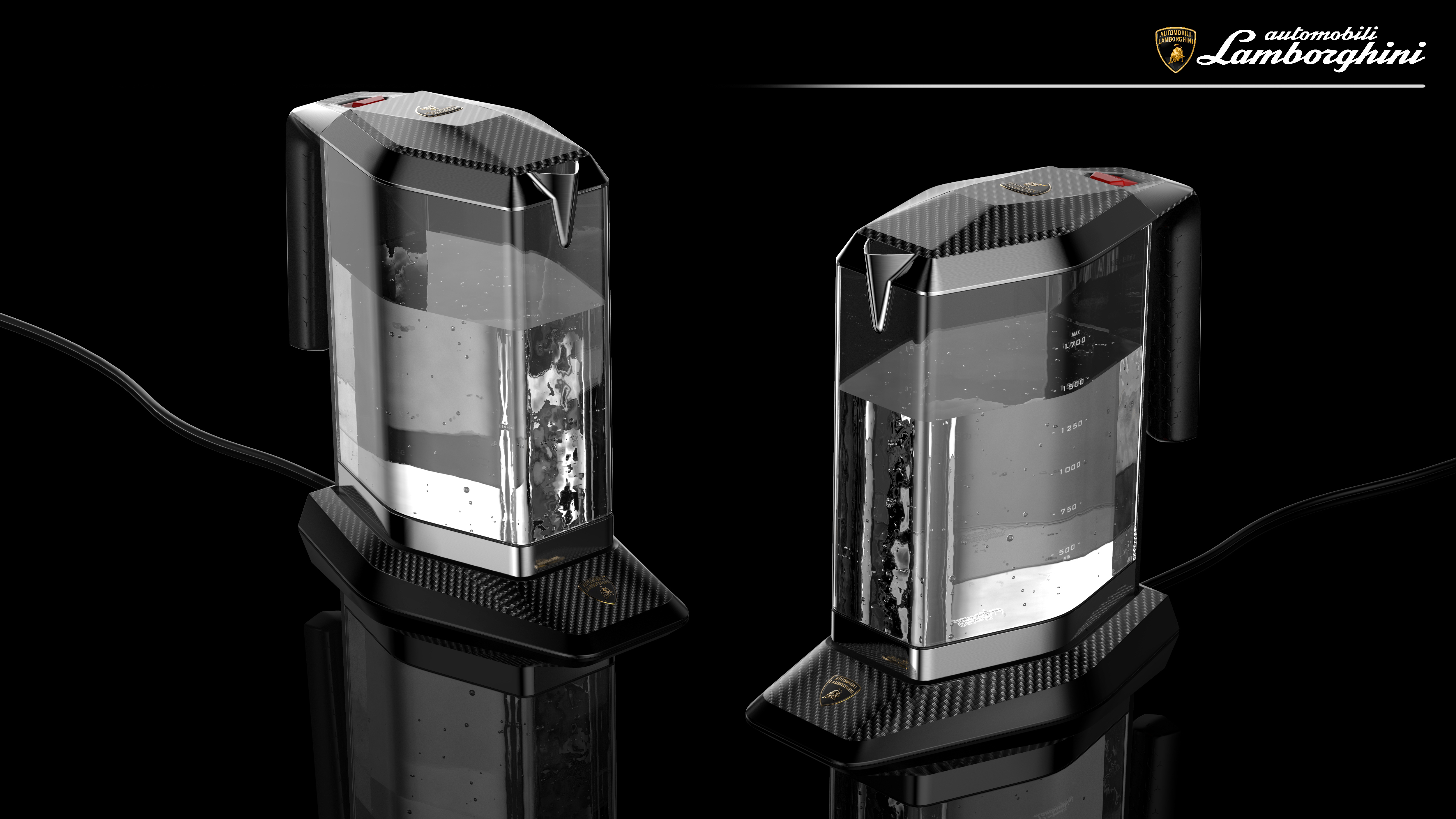 Home appliance design, electric kettle, Lamborghini,，