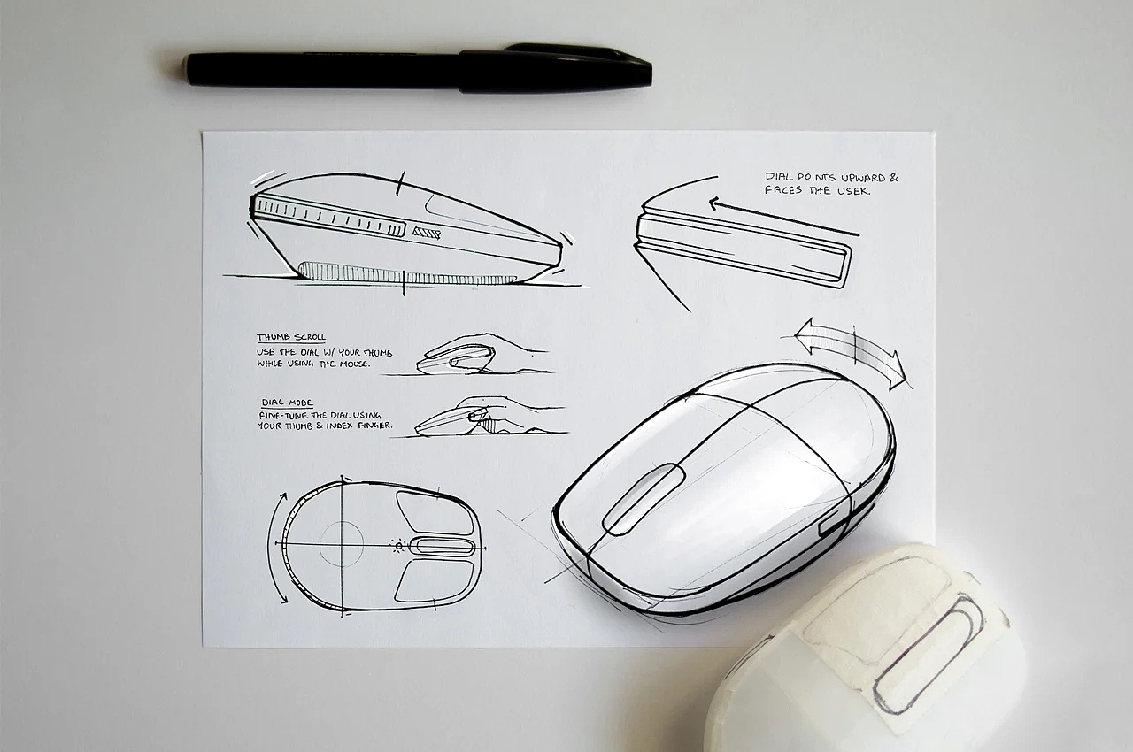 mouse，Logitech，Dial，