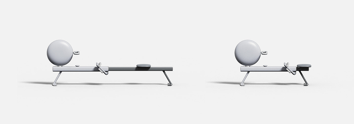 3d，industrial design，Rowing machine，Beam，concept，