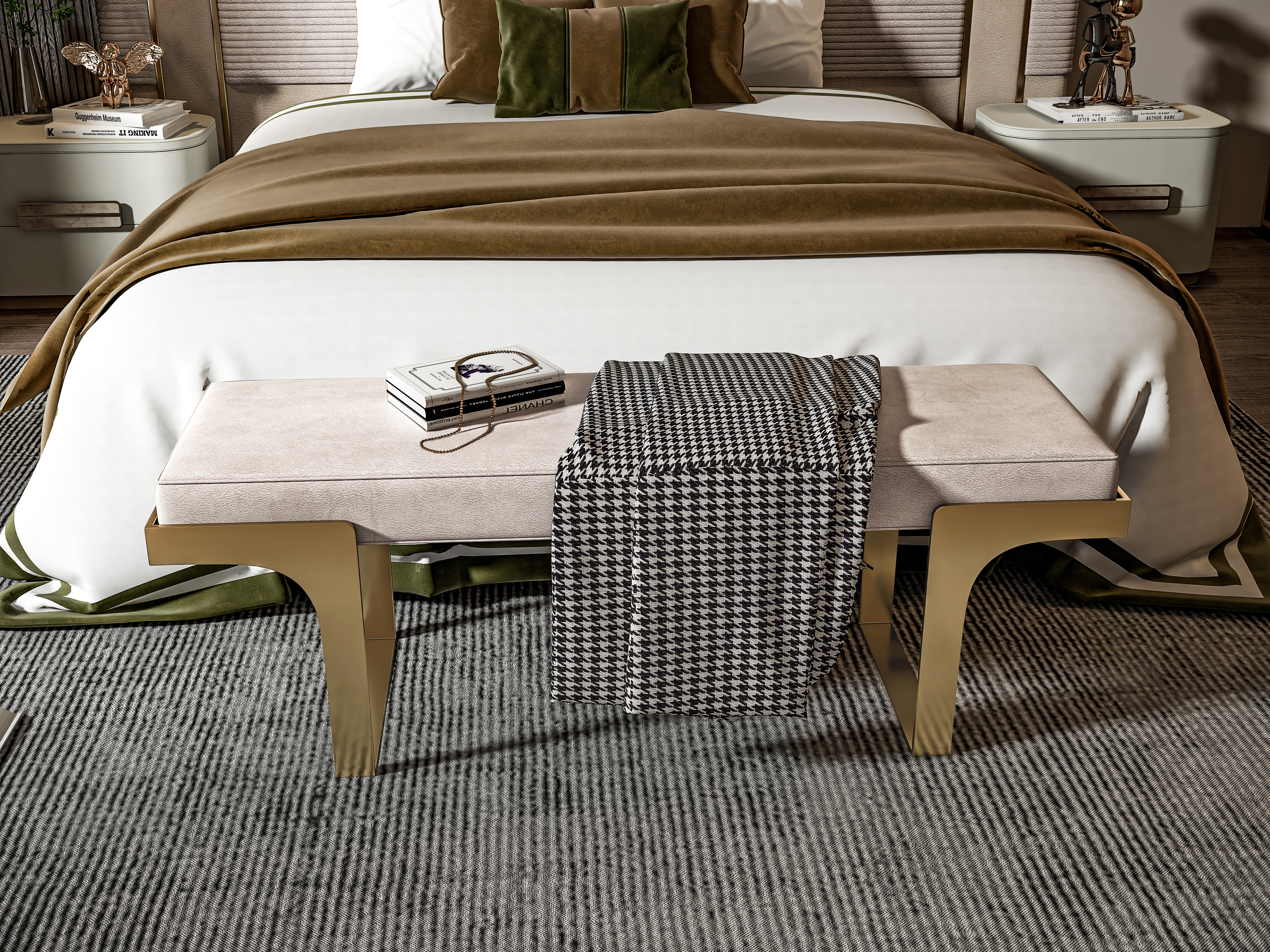 furniture，Bed，bedside cupboard，Side cabinet，