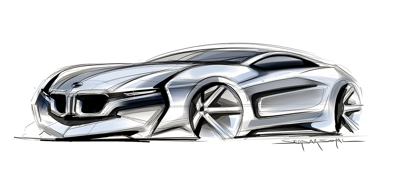 vehicle，drawing，bmw，