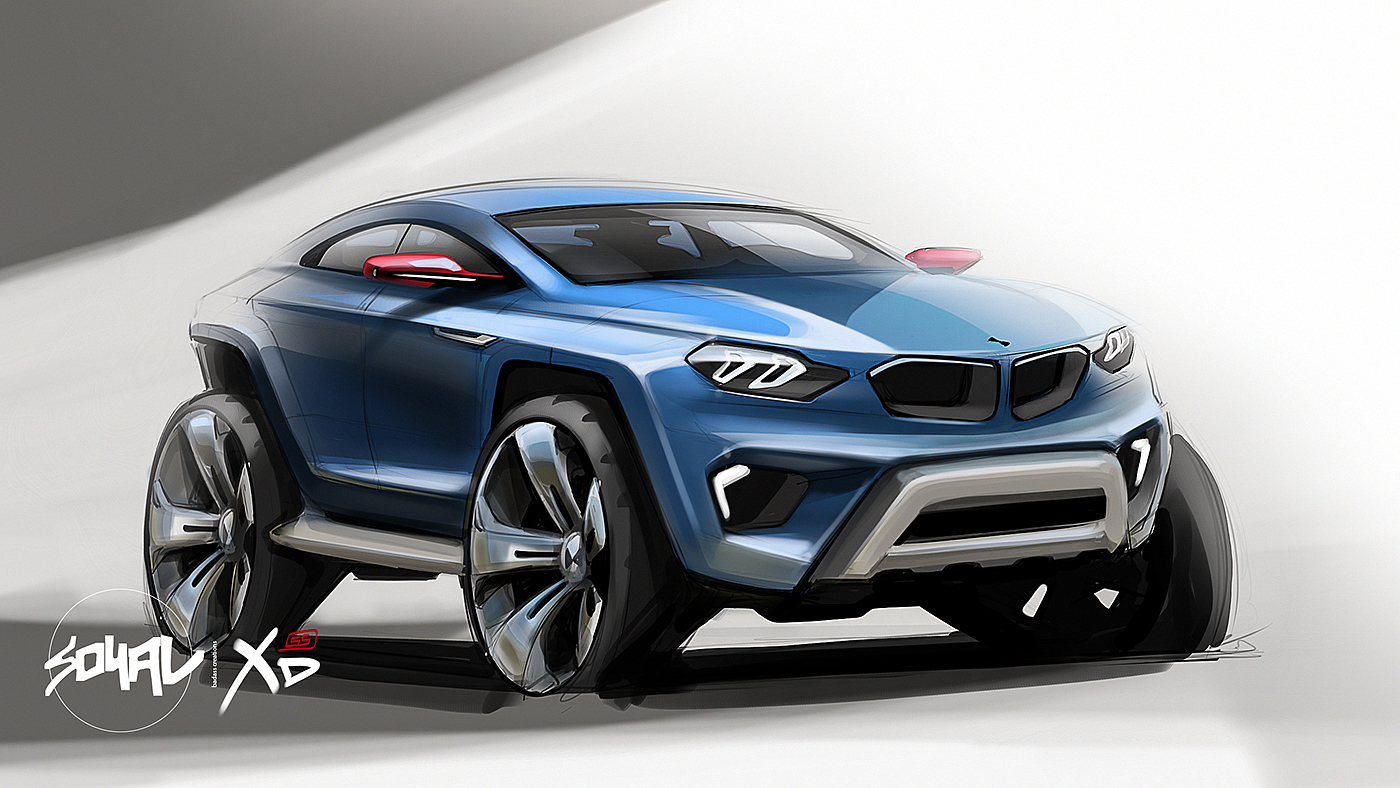 vehicle，drawing，bmw，