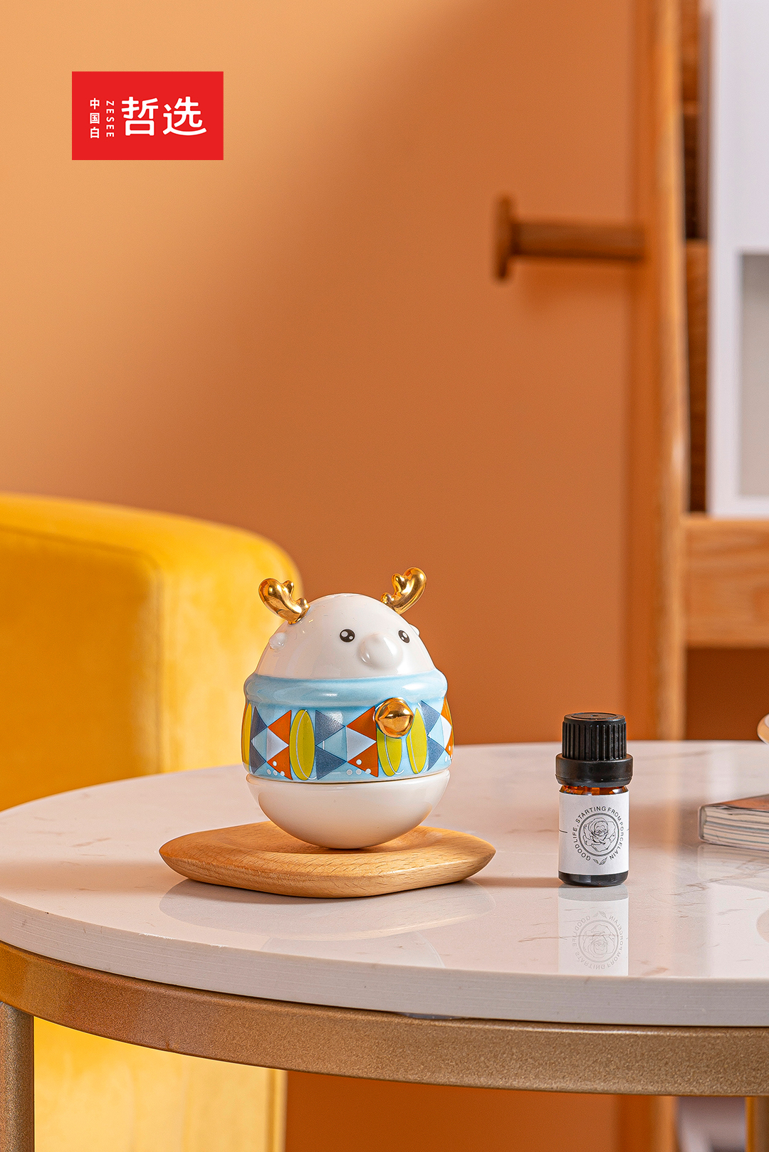 Chinese white，Zhe Xuan，ceramics，Aromatherapy，Tumbler，Ornaments，gift，industrial design，