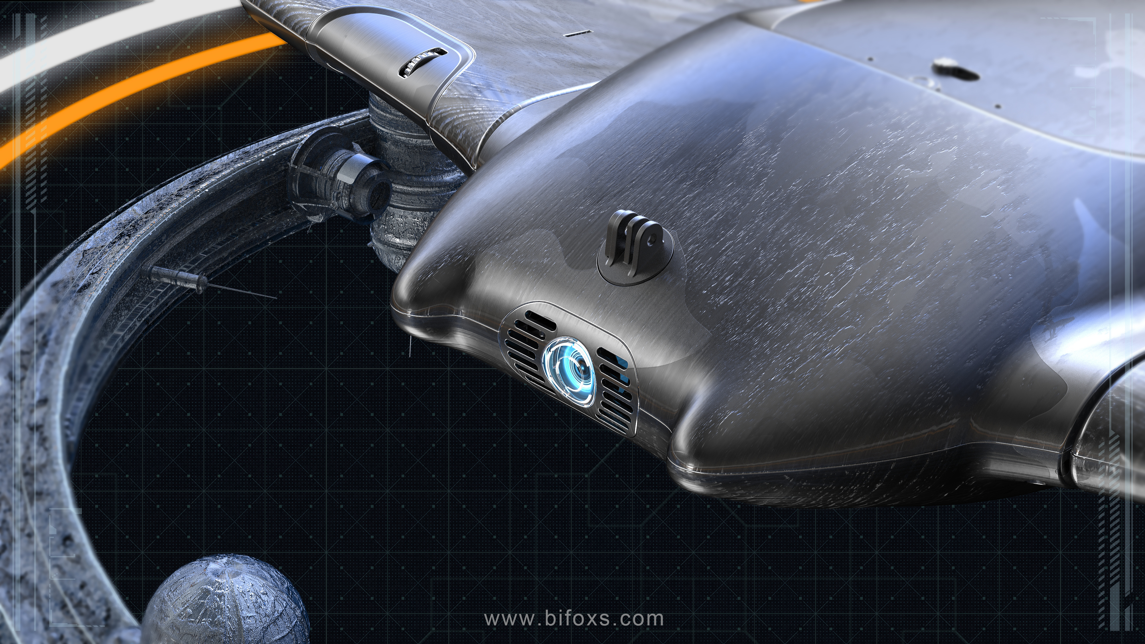 Bifox，White fox design，industrial design，product design，Sea Scooter ，Underwater movement，Manta Ray，originality，