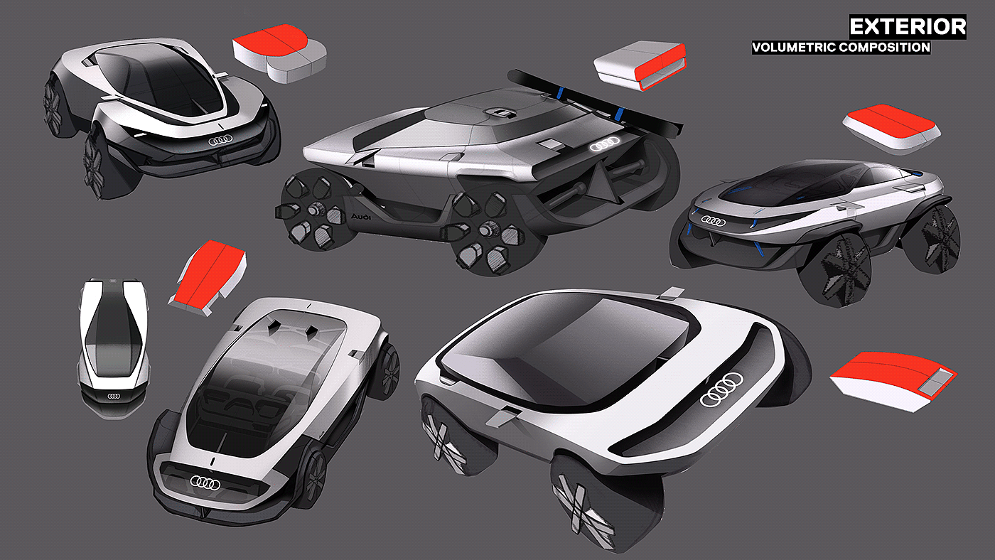 audi，automobile，Automatic driving，concept，
