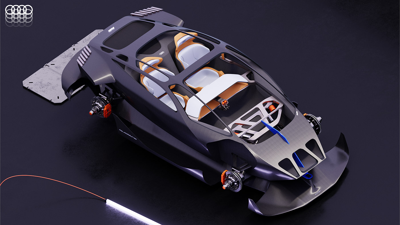 audi，automobile，Automatic driving，concept，