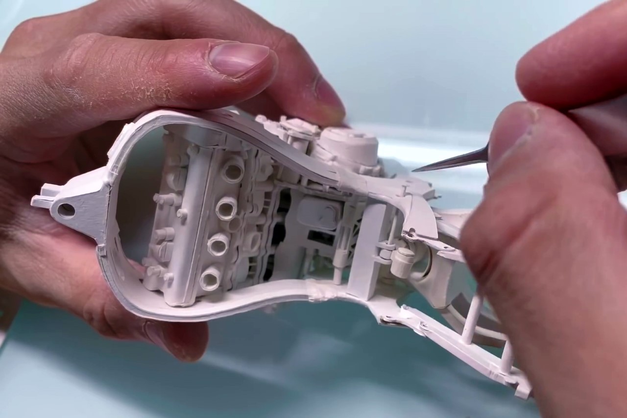 motorcycle，paper，Model，