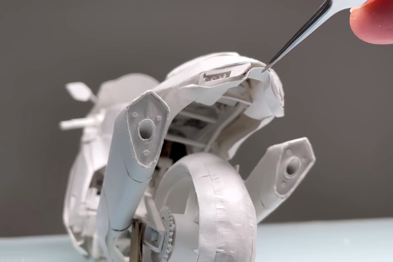 motorcycle，paper，Model，