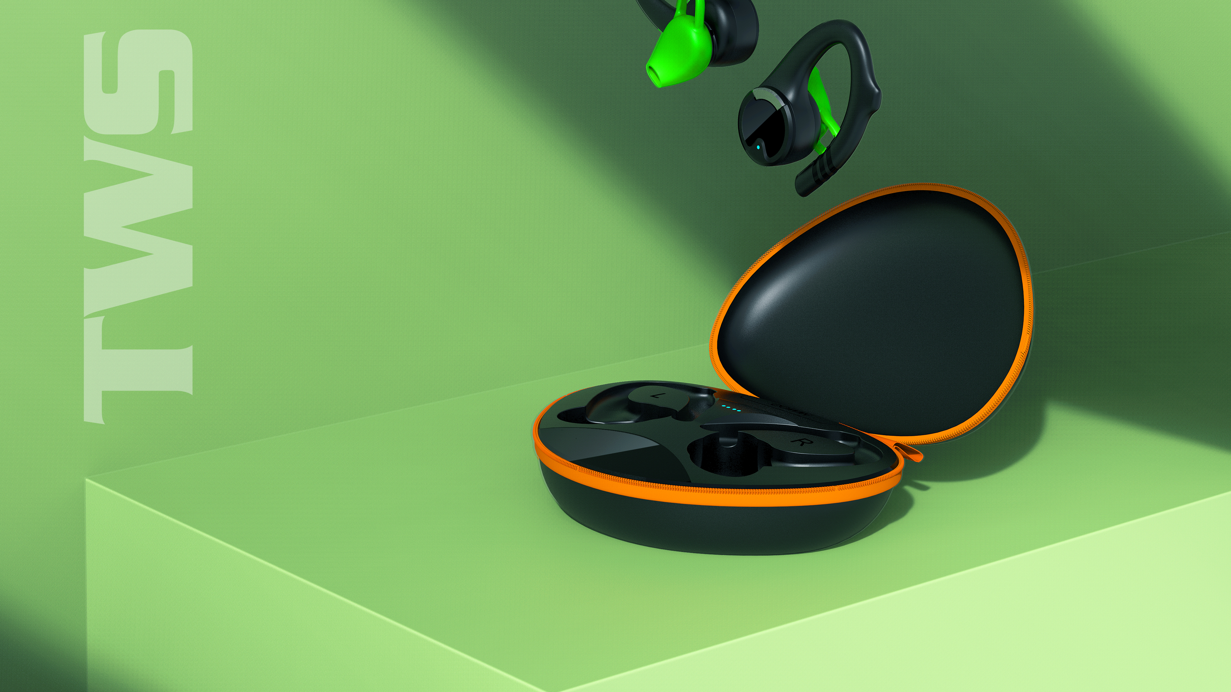 Charm movement，tws，True wireless Bluetooth sports headset，