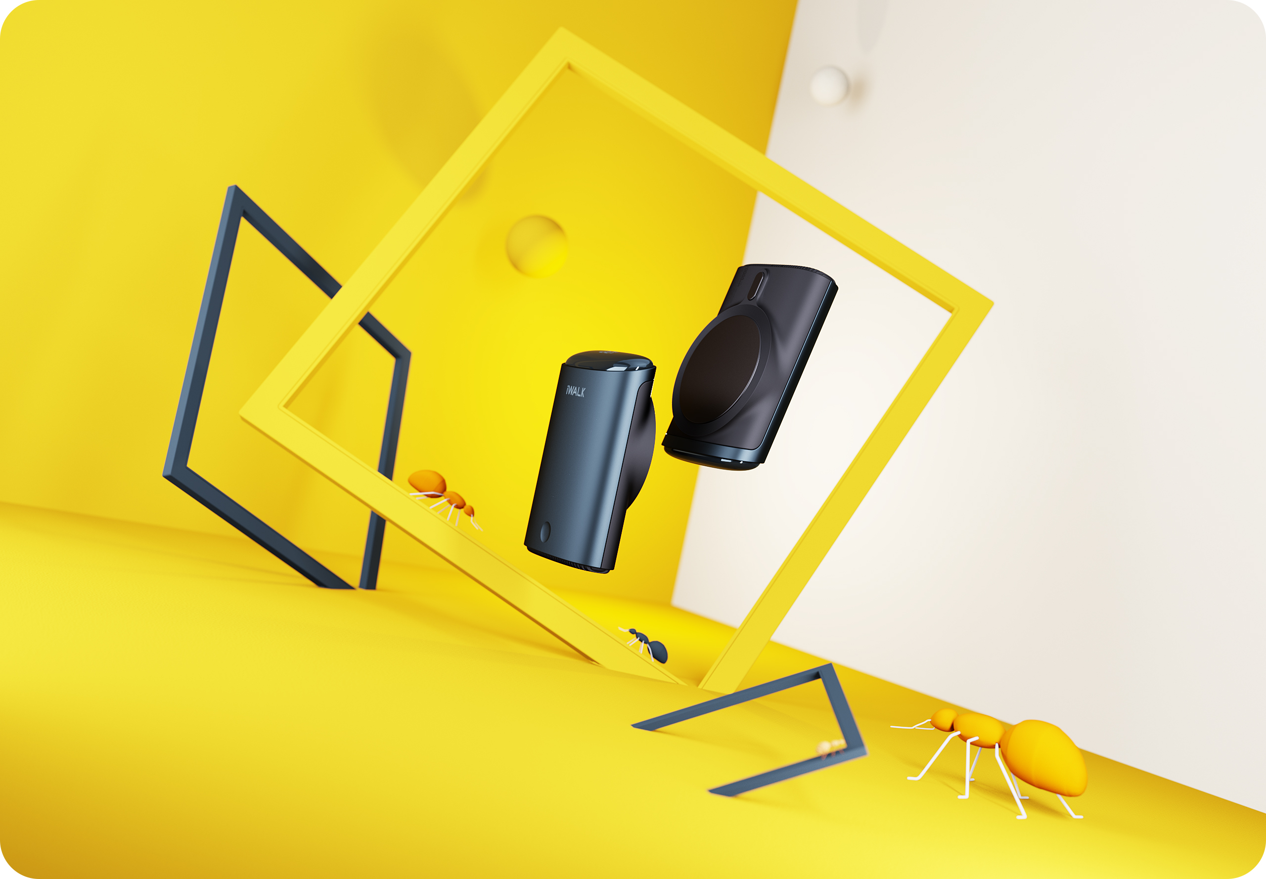 Magnetic suction wireless charging，portable source，