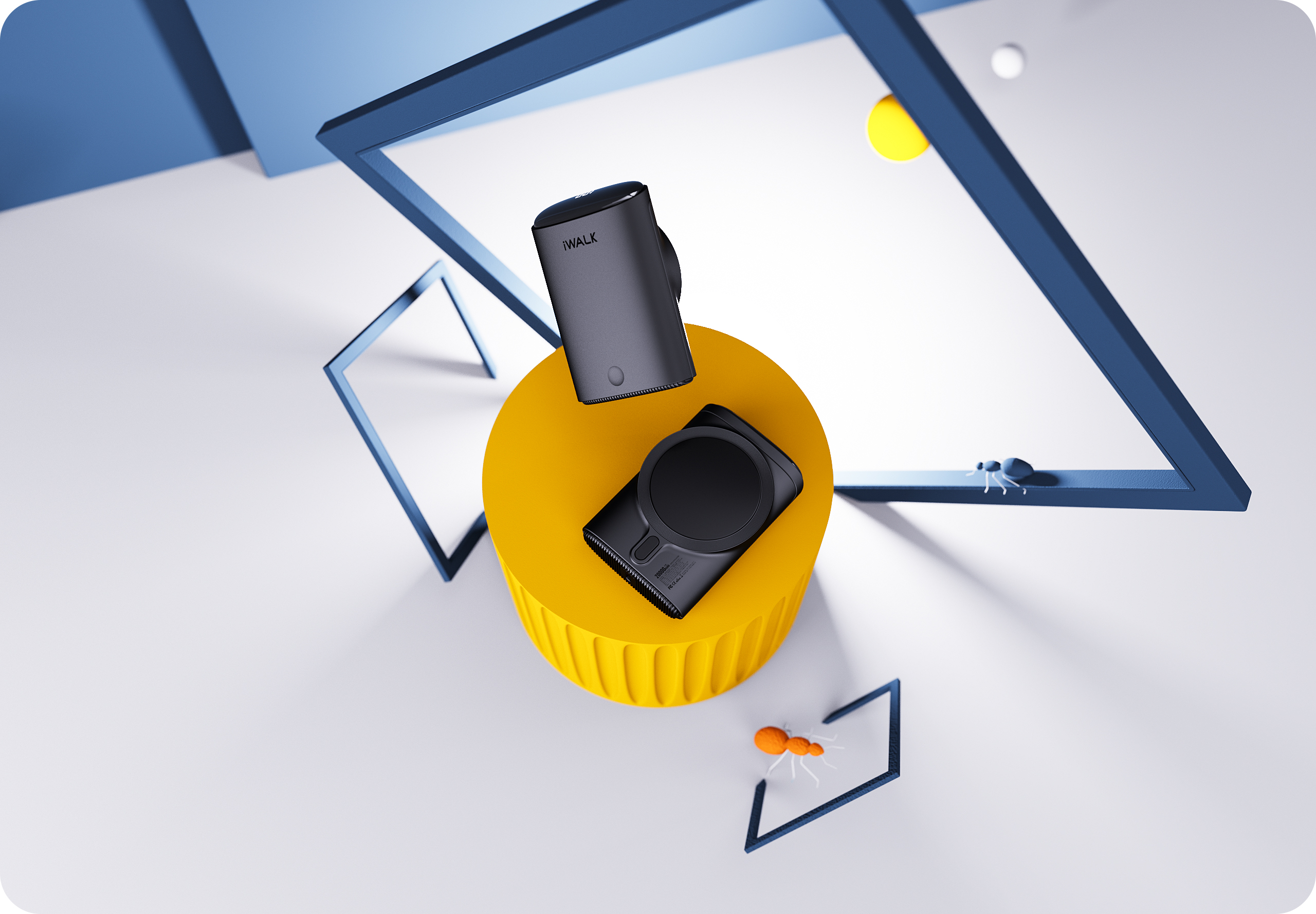 Magnetic suction wireless charging，portable source，