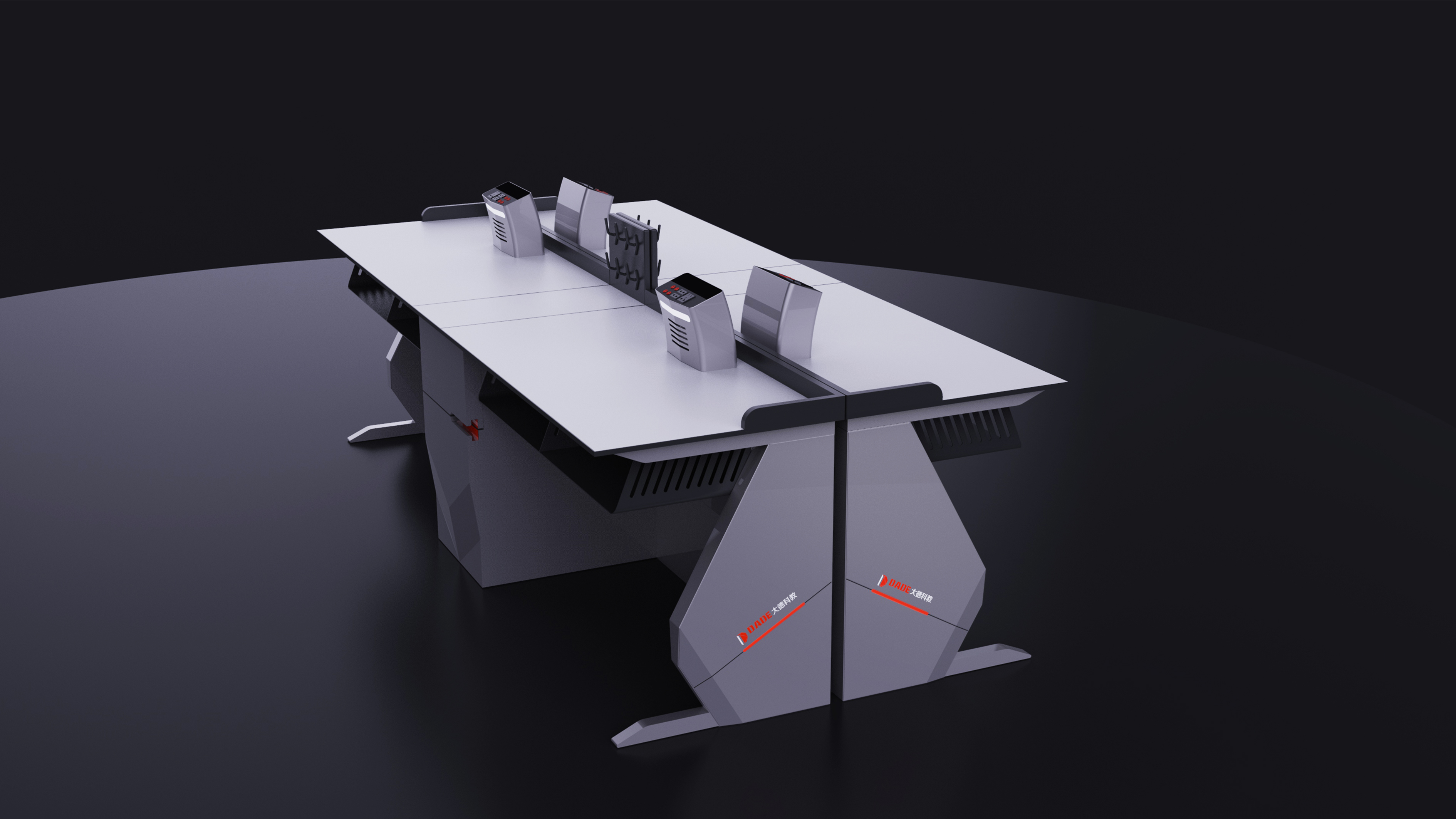 Educational equipment, intelligent technology, hoisting power supply, desk，