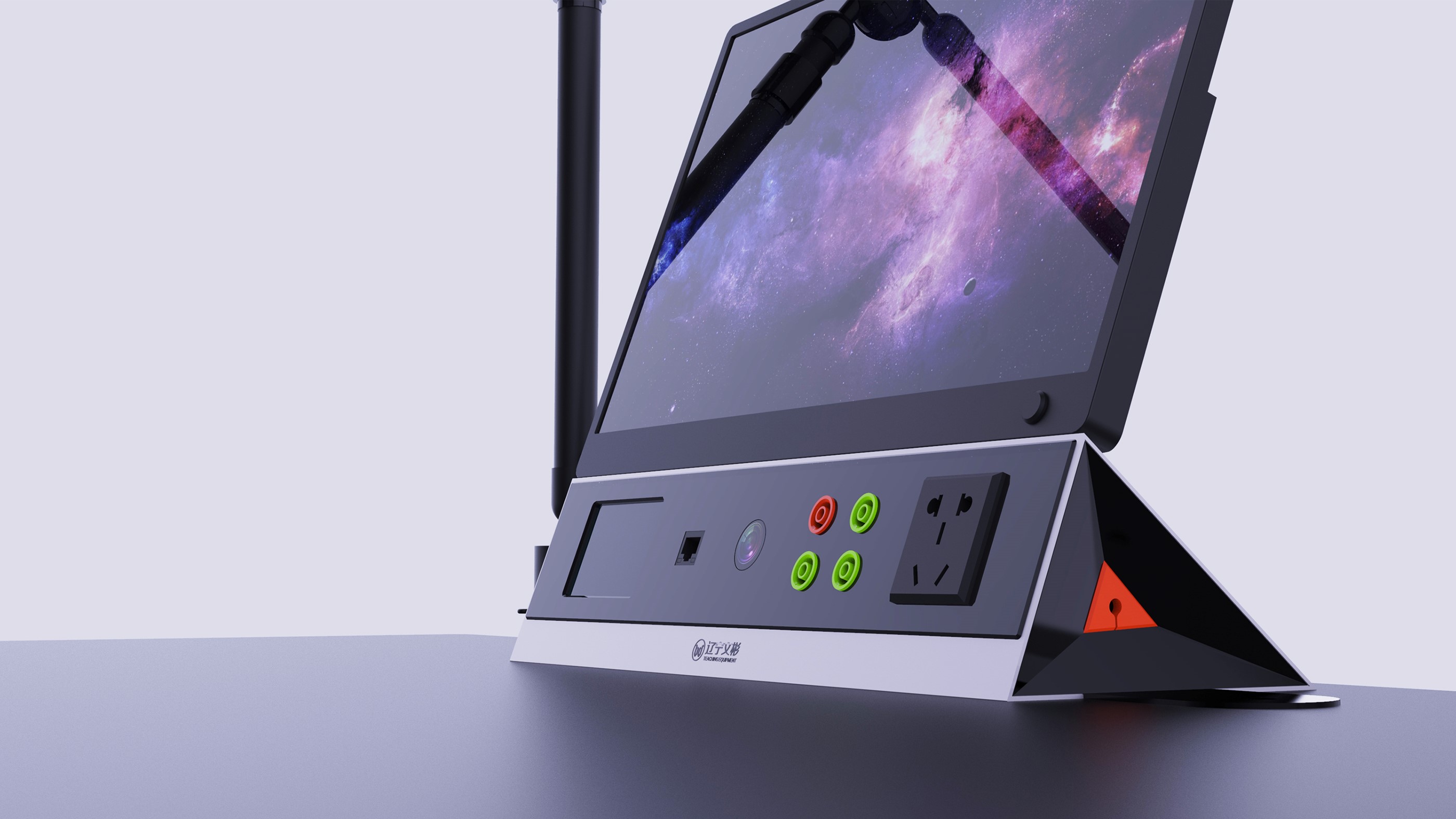 Educational equipment, intelligent technology, hoisting power supply, desk，