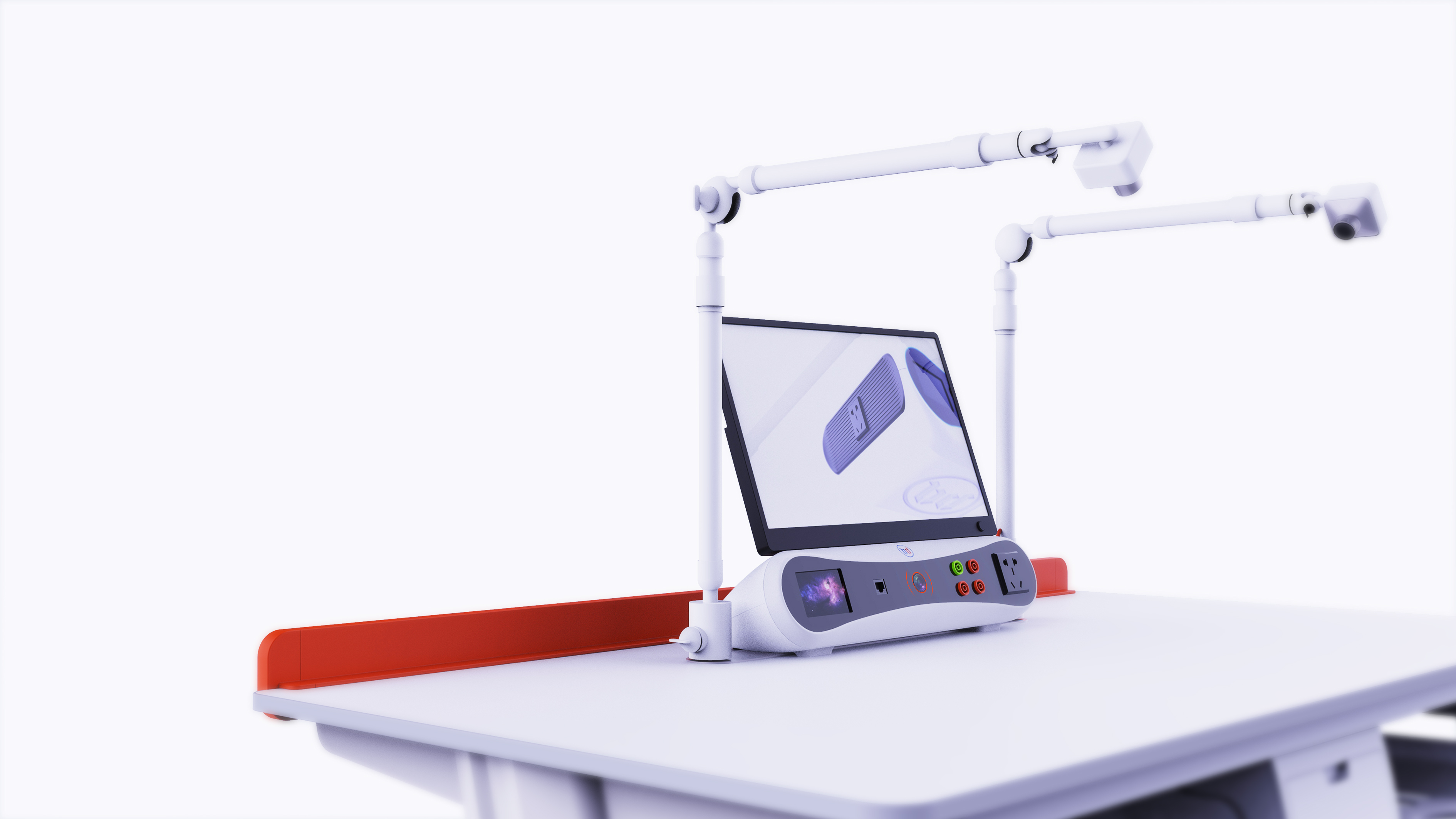 Educational equipment, intelligent technology, hoisting power supply, desk，