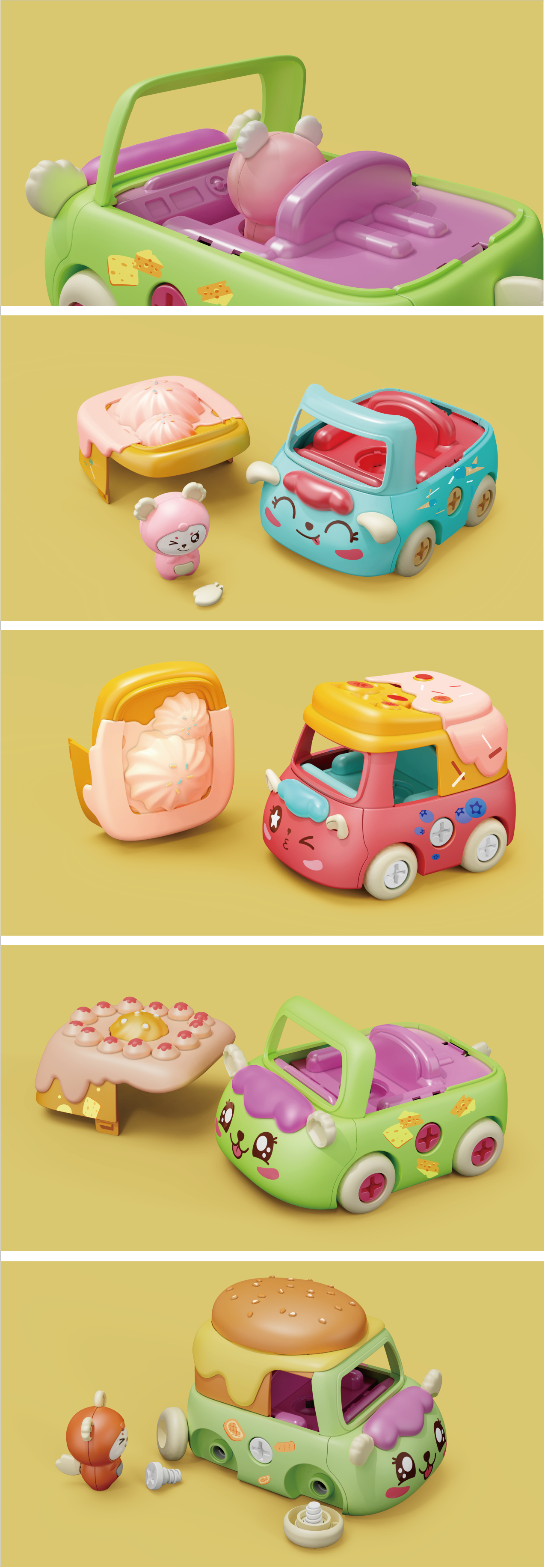 children，Puzzle，Toys，delicious food，girl，Assembly vehicle，lovely，