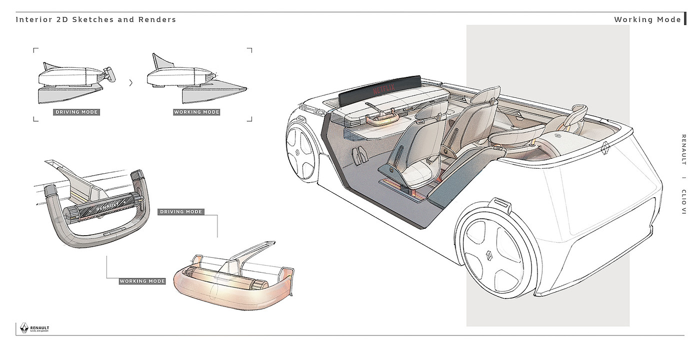 Renault，3d，Automobile design，industrial，vehicle，Automotive design，color and trim desi，renault，