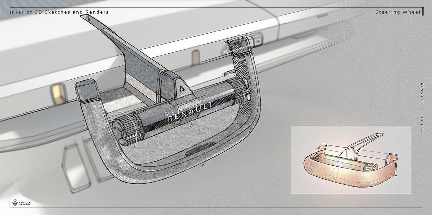 Renault，3d，汽车设计，industrial，交通工具，Automotive design，color and trim desi，雷诺，