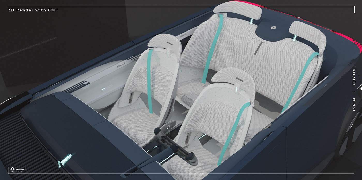 Renault，3d，Automobile design，industrial，vehicle，Automotive design，color and trim desi，renault，