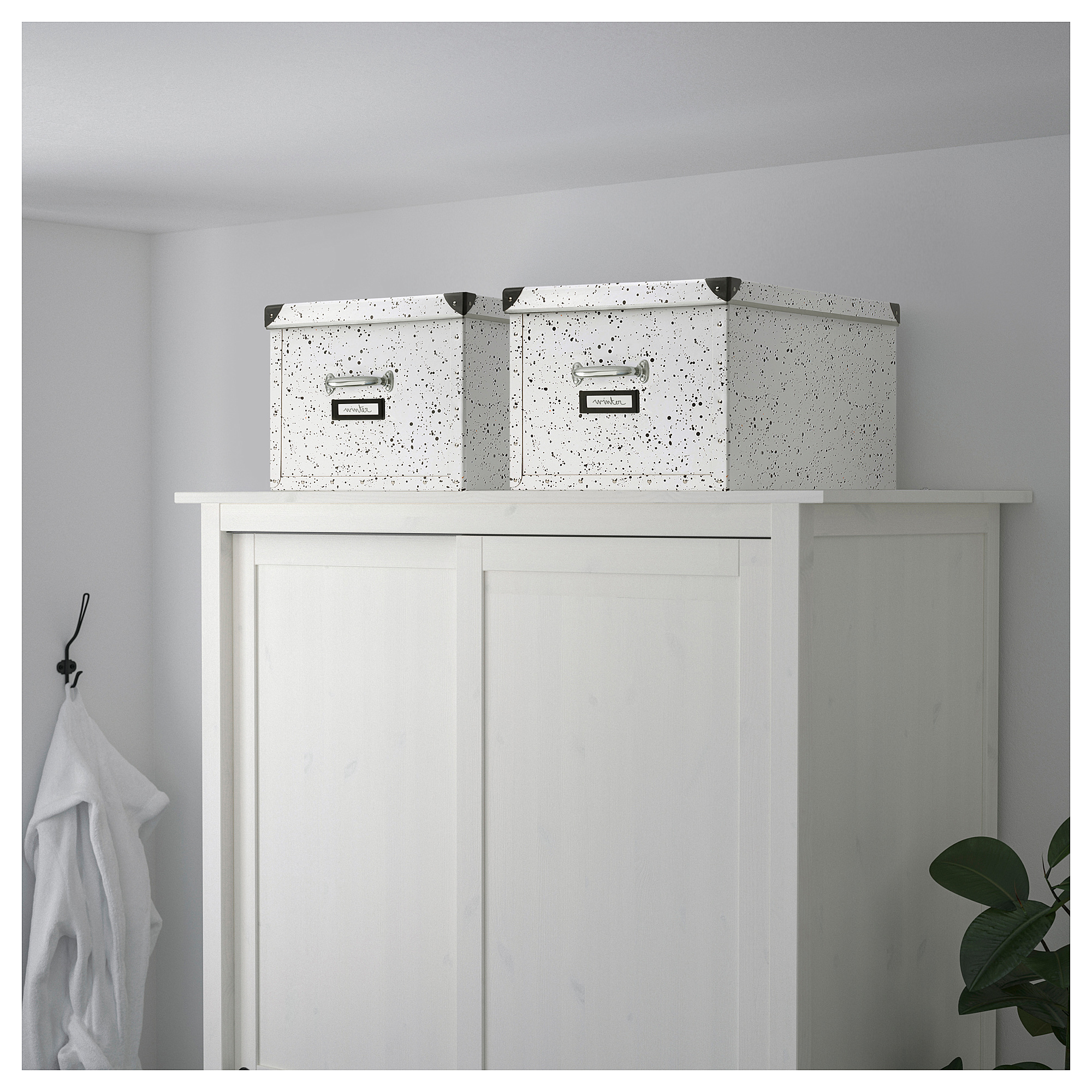 IKEA，Peel storage box，white，IKEA，