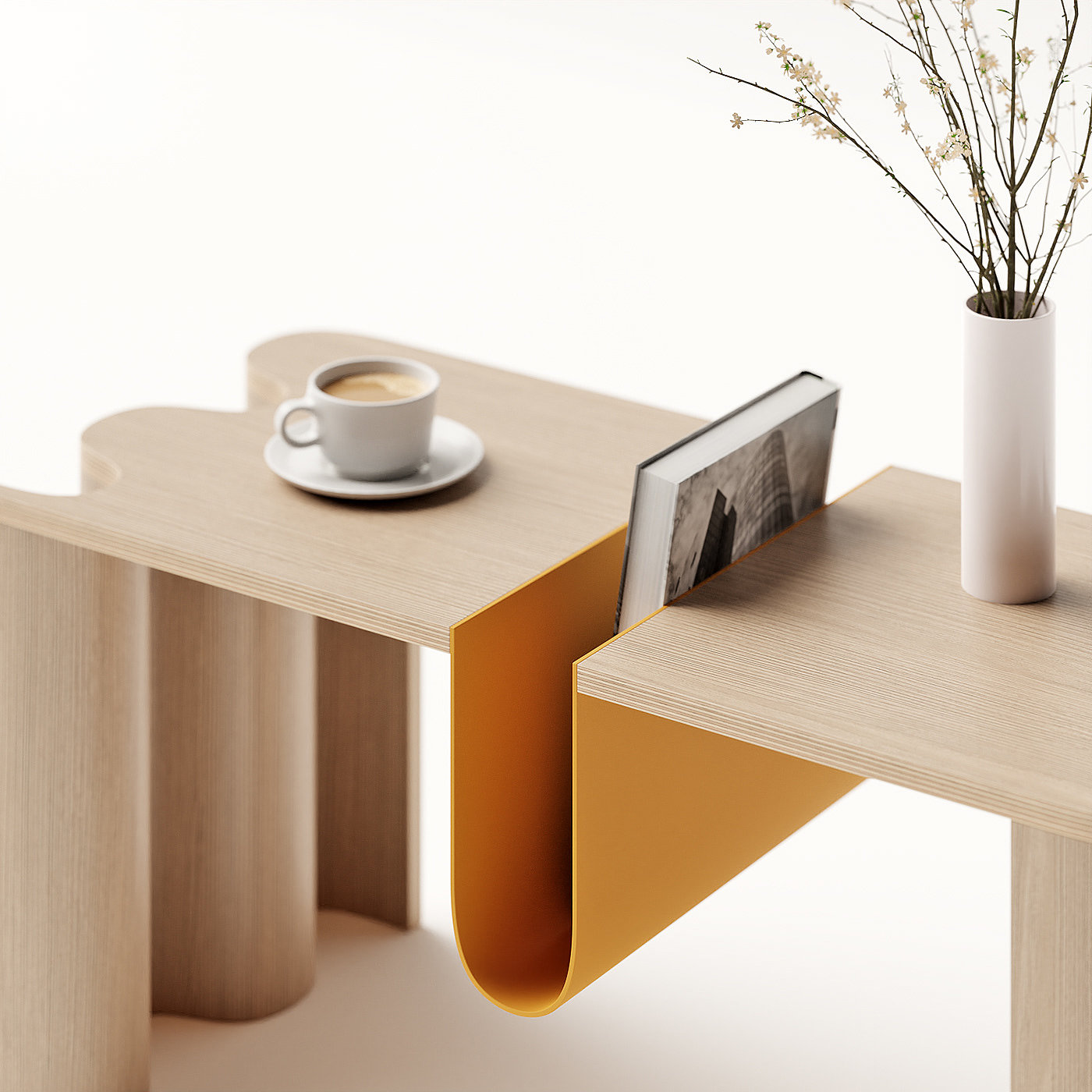 tea table，Coffee table，wave，bookshelf，