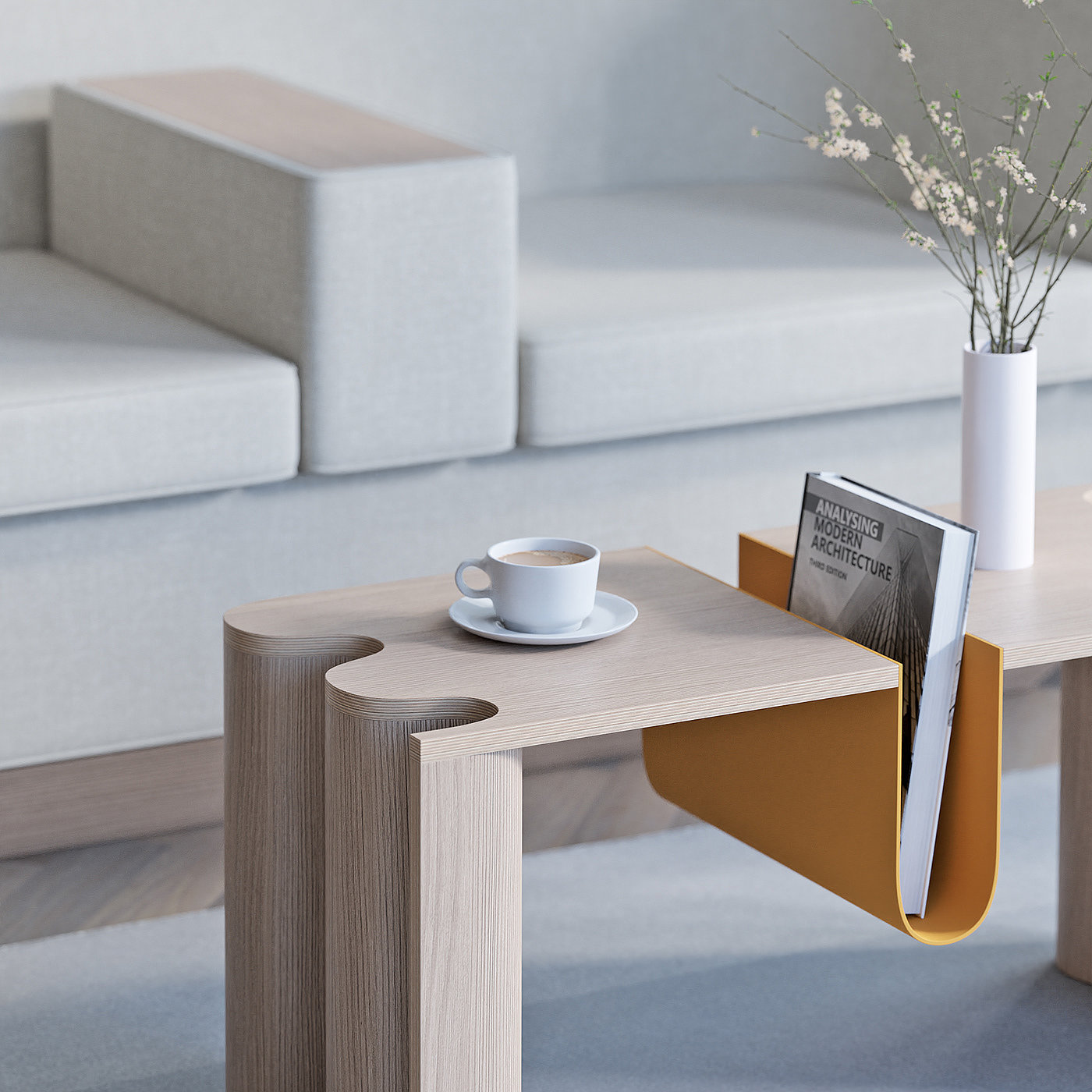 tea table，Coffee table，wave，bookshelf，
