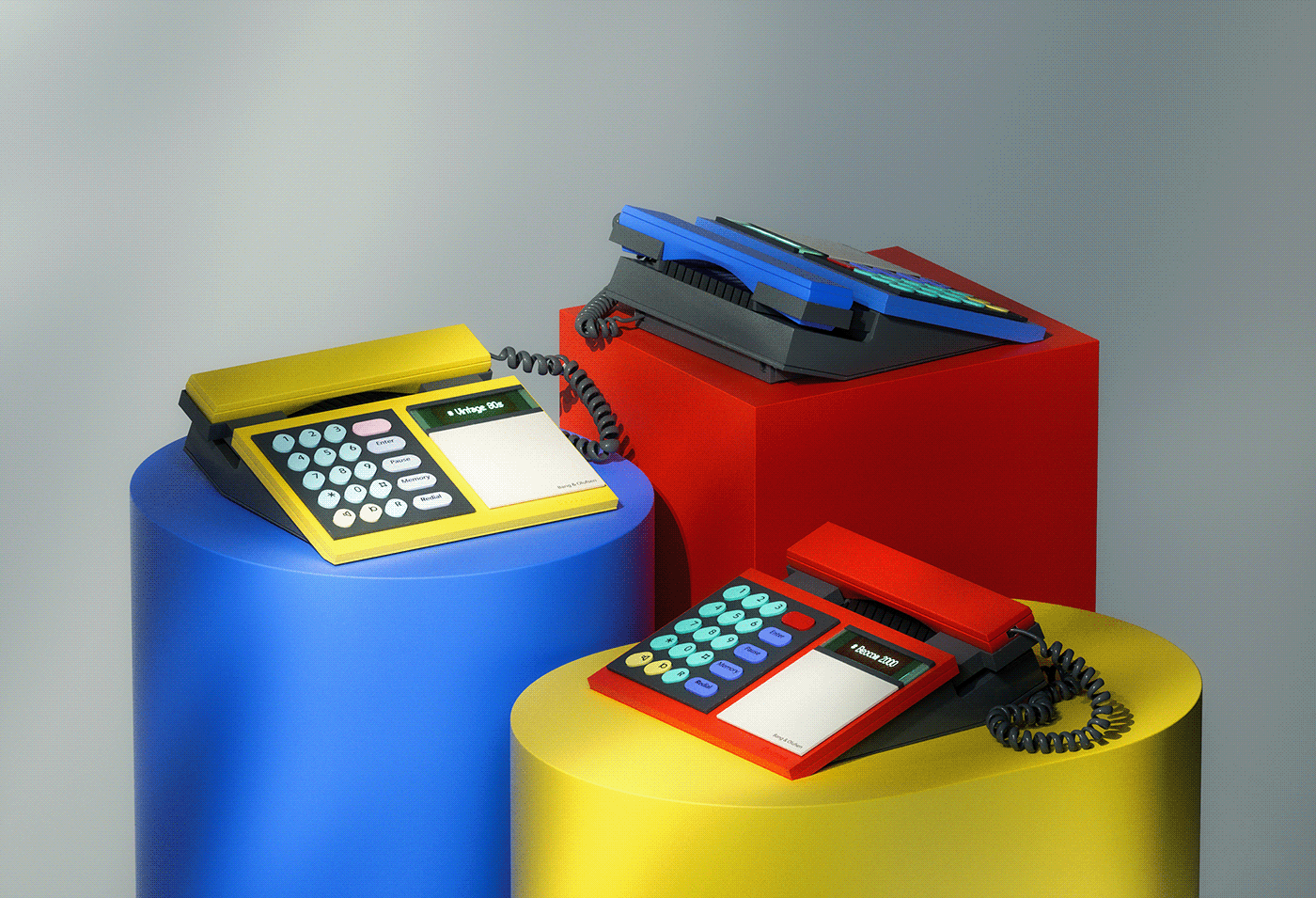c4d，Telephone，Wired telephone，