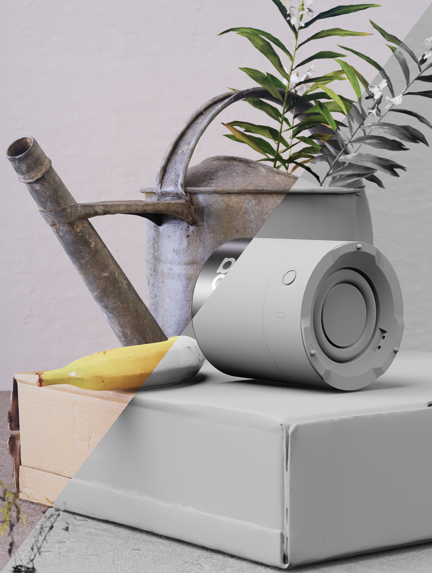 Product rendering，keyshot，3C rendering，Huawei Nova speaker，Huawei mini speaker，