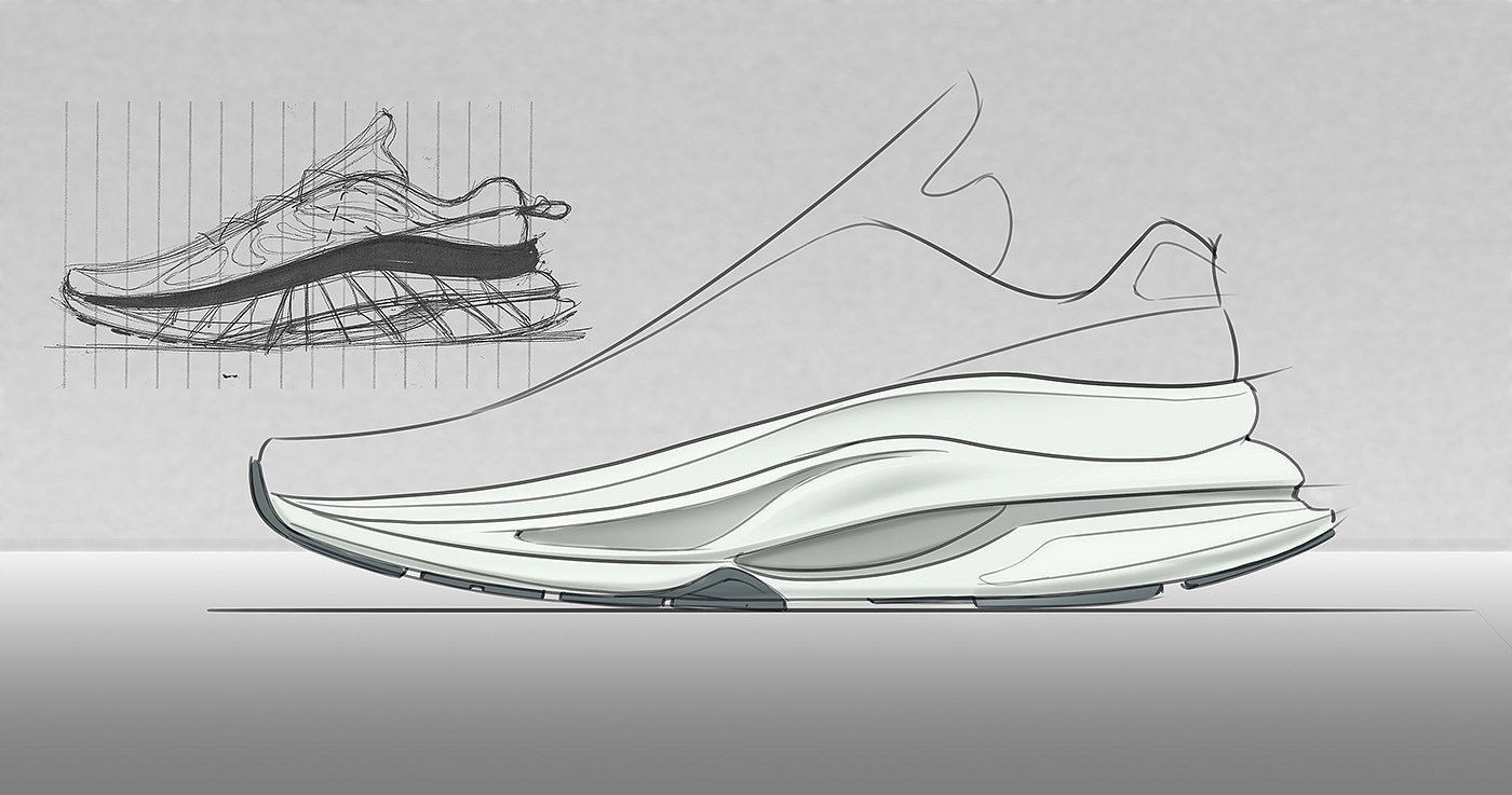 Running shoes，Boots，sketch，