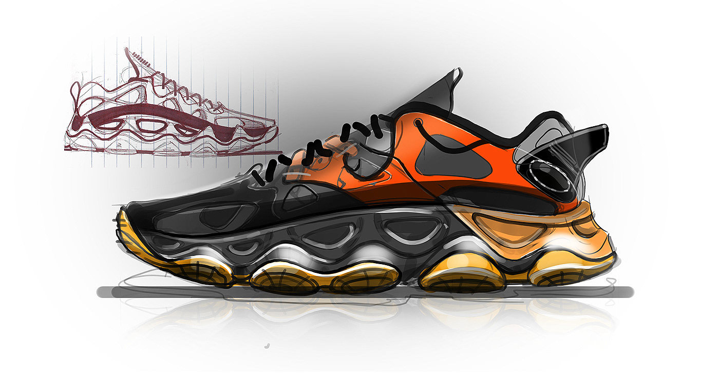 Running shoes，Boots，sketch，
