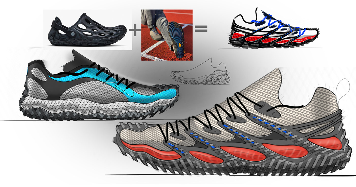 Running shoes，Boots，sketch，