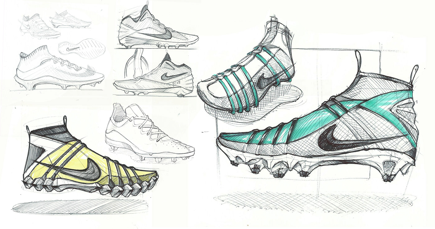 Running shoes，Boots，sketch，