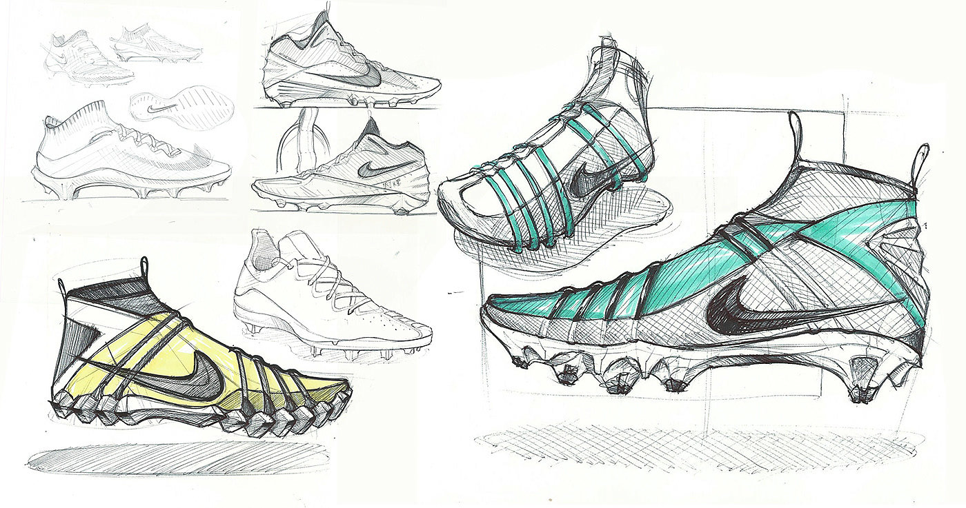 Running shoes，Boots，sketch，