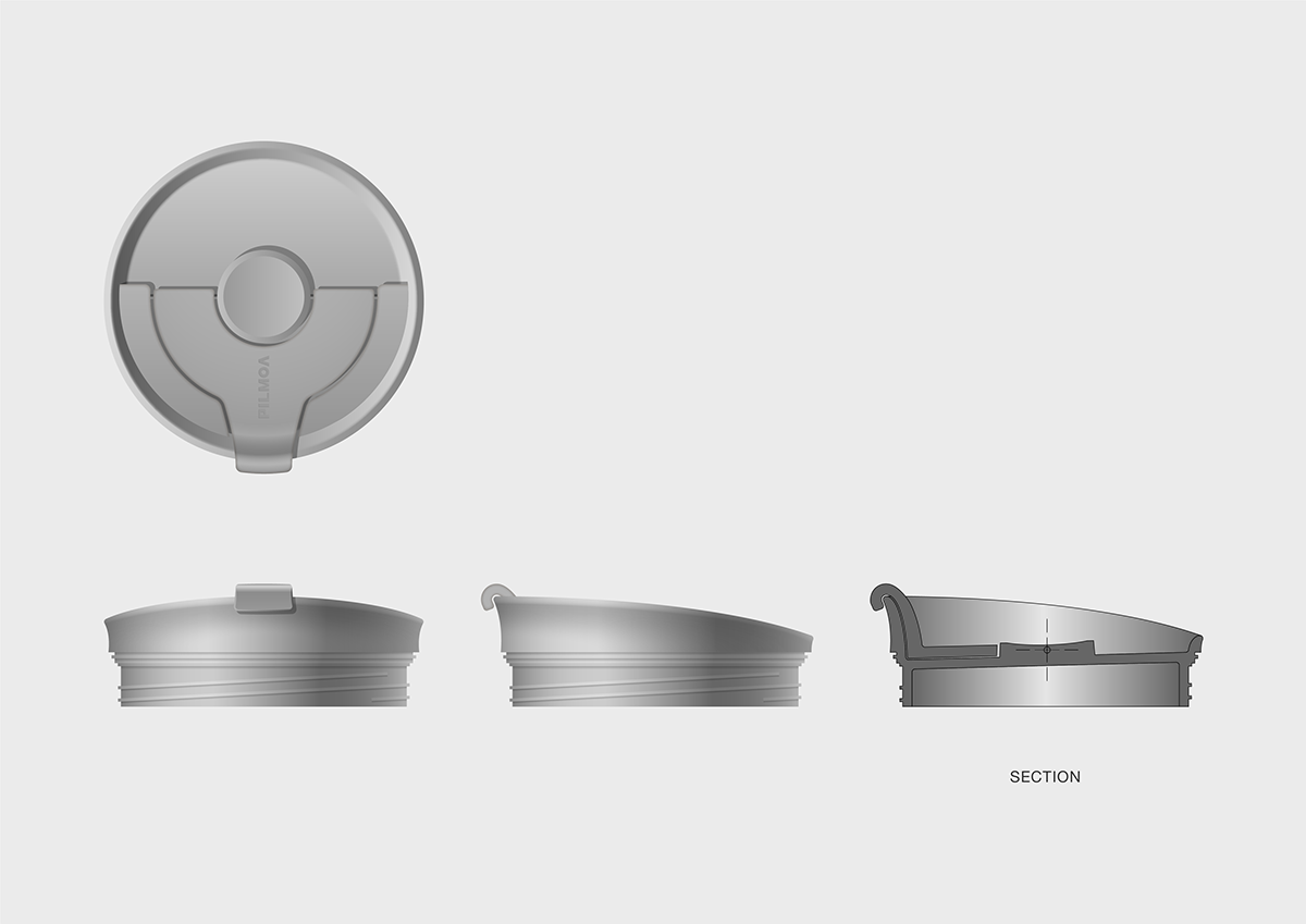 Water cup，high-capacity，cmf，