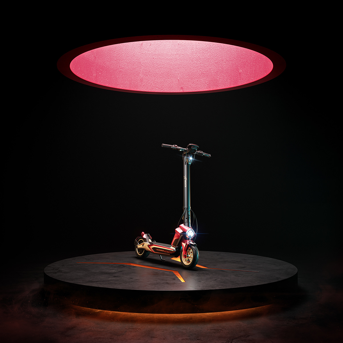 Scooter，Electric vehicle，cgi，