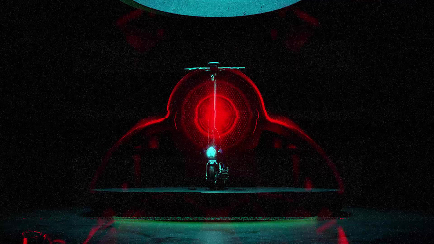 Scooter，Electric vehicle，cgi，